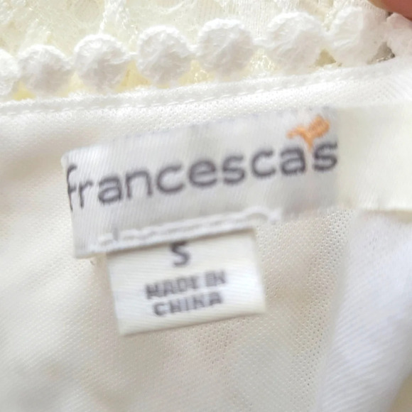 Francesca's Lace V-Neck Dress / All White / Size Small - Picture 7 of 7